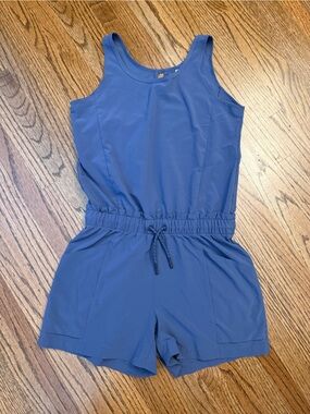 Athleta Girl Blue sleeveless romper Size L/12